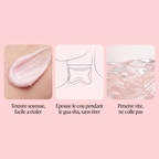 Texture soyeuse · épouse le cou pendant le gua sha · pénètre vite